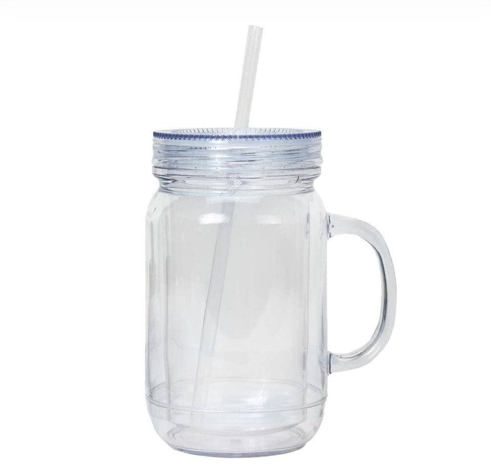 20oz Plastic Tumbler With Handle